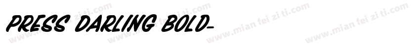 Press Darling Bold字体转换